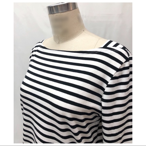 The Vermont Country Store Black/White Stripe Knit - Picture 6 of 12